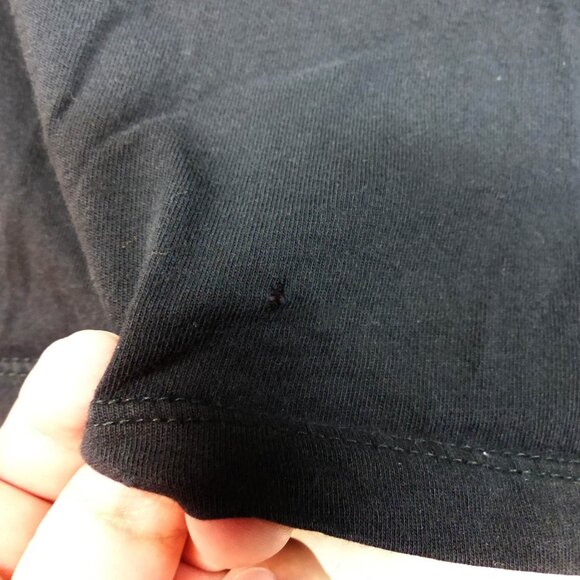 AMEN by Jato Mens T Shirt Black Size 54 Italy US L Rose Embroidered Rock Y2K - Picture 10 of 12